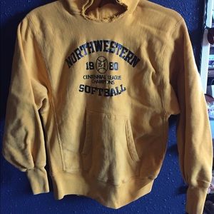 Mustard yellow vintage hoodie